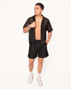Got That Rizz Crochet Men's Shorts -I Hear Raves Got That Rizz Crochet Camp Shirt Full