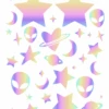Guiding Light Rainbow Reflective Celestial Pasties And Body Sticker Set