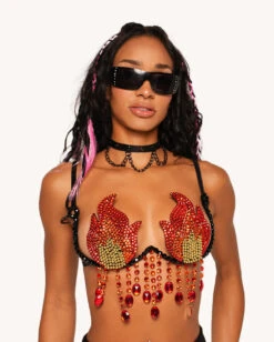 Handle This Heat Festival Bra -I Hear Raves Handle this Heat Carnival Bra Front