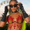 Handle This Heat Festival Bra -I Hear Raves HandlethisheatTop