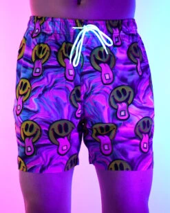 Happy Hour Camp Shorts -I Hear Raves Happy Hour Camp Shorts UV
