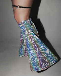 Happy Hour White Reflective Sleeve & Boot Cover Set 16 Happy Hour White Reflective Sleeve & Boot Cover Set -I Hear Raves Happy Hour White Reflective Sleeve Boot Cover Set C1 Reflective