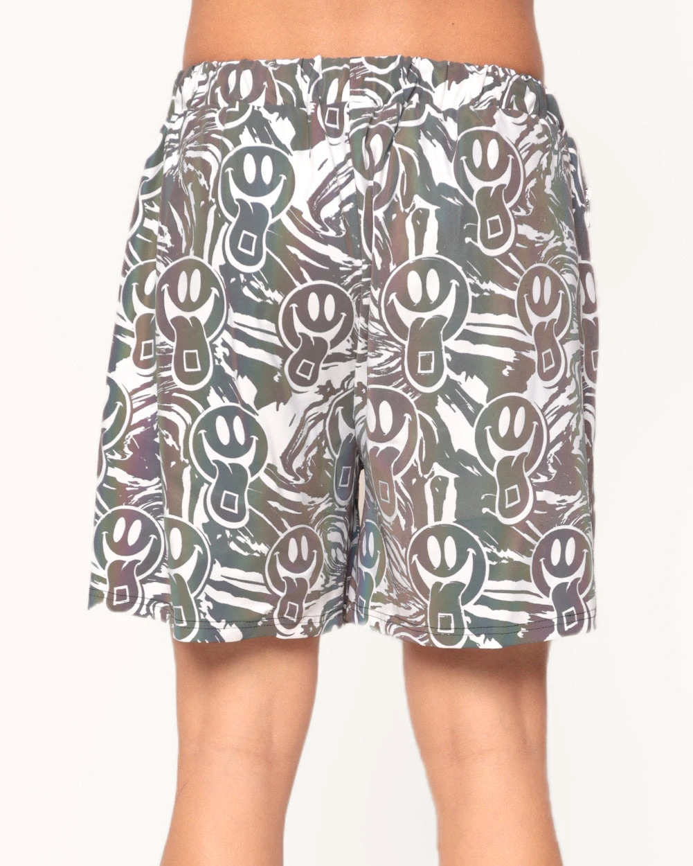 Happy Hour White Reflective Shorts 5 Happy Hour White Reflective Shorts - Image 3