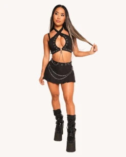 Hardwired Mini Skirt -I Hear Raves Hardwired Halter Top Full b5129220 cd55 4316 bb9a 621cfb0d412a