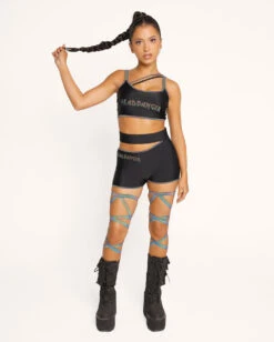 Headbanger BB Rainbow Reflective Shorts 8 Headbanger BB Rainbow Reflective Shorts -I Hear Raves Headbanger BB Rainbow Reflective Crop Top Full 1b5eb915 4a72 4f6b 8c02 9de6af40f0ee