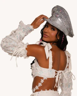 Heaven's Forever Floral Shoulder Tie Top With Sleeves -I Hear Raves Heaven s Forever Floral Shoulder Tie Top Back