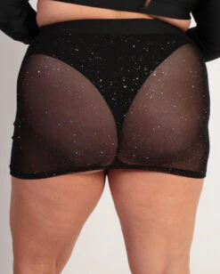 Holo Star Mini Skirt 17 Holo Star Mini Skirt -I Hear Raves Holo Star Mini Skirt C1 Back