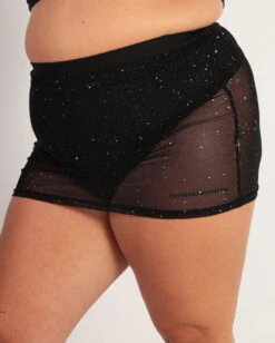 Holo Star Mini Skirt 18 Holo Star Mini Skirt -I Hear Raves Holo Star Mini Skirt C1 Side