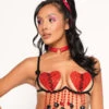 Hopeless Romantic Festival Bra 1 Hopeless Romantic Festival Bra -I Hear Raves HopelessRomanticCarnivalBra Front