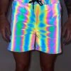 Rainbow Frequency Men's Reflective Shorts -I Hear Raves IMG 7865 bcd8bab9 b5ce 4faf 837b e5a921317263