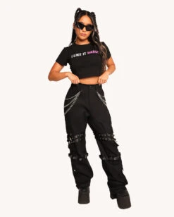 Battle Scars Pants 9 Battle Scars Pants -I Hear Raves I Like It HardCropped Tee Full fb5a27f3 8362 4163 882b e15bebcdfaa1