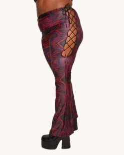 Infinite Matrix Bell Bottoms -I Hear Raves Infinite Matrix Bell Bottoms C1 Back