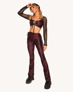Infinite Matrix Bell Bottoms -I Hear Raves Infinite Matrix Criss Cross Top Full