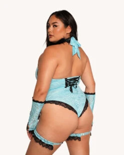 Jami Jones X IHR Lace Me Up Bodysuit -I Hear Raves Jami Jones x iHR Lace Me Up Bodysuit C1 Back