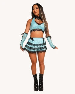Jami Jones X IHR Lace Me Up Skirt 11 Jami Jones X IHR Lace Me Up Skirt -I Hear Raves Jami Jones x iHR Lace Me Up Halter Top Full d374a687 b420 4df7 9a64 6fa23693195e