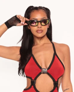 Kandi Diva X IHR Locked & Loaded Jumpsuit 12 Kandi Diva X IHR Locked & Loaded Jumpsuit -I Hear Raves Kandi Diva x iHR Locked Loaded Jumpsuit Front