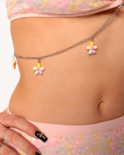 Katie Kayyyy X IHR Pastel Prism Top -I Hear Raves Katie Kayy x iHR Pastel Prism Top Baby Pink Updated Detail