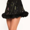 Lace Flowerfields Stretch Marabou Side Tie Mini Skirt -I Hear Raves Lace Flowerfields Marabou Side Tie Mini Skirt Front 7f013015 c786 44a1 ac6f 571827e0c708
