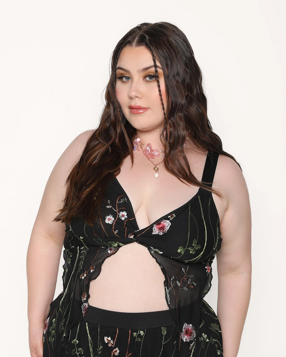 Lace Flowerfields Stretch Pixie Hem Top 7 Lace Flowerfields Stretch Pixie Hem Top - Image 5