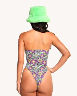 Leblunt X IHR Love Vortex Bodysuit -I Hear Raves Leblunt x iHR Love Vortex Bodysuit Back