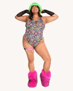 Leblunt X IHR Love Vortex Bodysuit -I Hear Raves Leblunt x iHR Love Vortex Bodysuit C1 Full