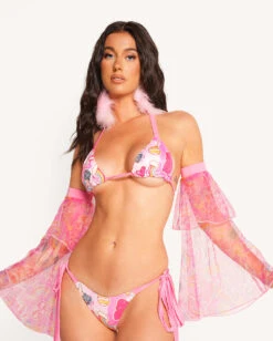 Liya Kitten X IHR Kandi Land Side Tie Bottoms 11 Liya Kitten X IHR Kandi Land Side Tie Bottoms -I Hear Raves Liya Kitten x iHR Kandi Land Top and Arm Sleeves Front f59990e0 bab0 4542 971b ee267754c149