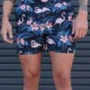 Lost In Paradise Flamingo Shorts -I Hear Raves Lost in Paradise Flamingo Shorts Front