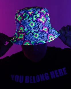 Leblunt X IHR Love Vortex Reversible Bucket Hat With Stash Pocket