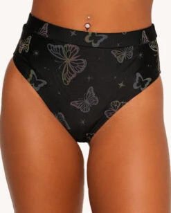 Lucid Flight Rainbow Reflective Shorts -I Hear Raves Lucid Flight Rainbow Reflective Shorts Front