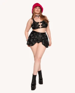 Lucid Flight Rainbow Reflective Shorts -I Hear Raves Lucid Flight Rainbow Reflective Top C1 Full 2