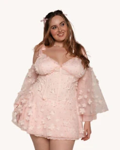 Magic In You Floral Dress With Sleeves -I Hear Raves Magic In You Floral Dress Set C1 Front