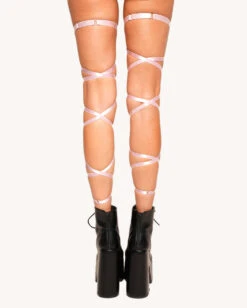 Meet You At Daisy Lane Pair Leg Wraps 11 Meet You At Daisy Lane Pair Leg Wraps -I Hear Raves Meet You at Daisy Lane Leg Wraps Pink Back