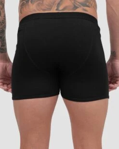 Hidden Pocket Men's Boxer Briefs -I Hear Raves Mens StashBoxer Black Back