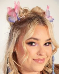 Mystical Wings Butterfly Pair Hair Clips -I Hear Raves Mystical Wings Butterfly Hair Clip Blu Front 6a2f53e2 d265 4d1d 9b1b 896399f84ff8