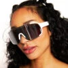 Mystique Mirror Glasses 2 Mystique Mirror Glasses -I Hear Raves Mystique Mirror Glasses Silver Front