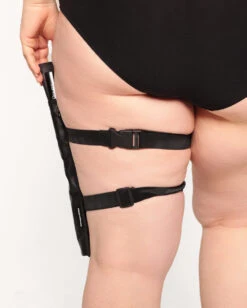 Night Rider Strap & Clip-on Faux Leather Fan Holster -I Hear Raves Night Rider 2 in 1 Strap Clip on Leather Fan Holster Back