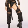 Nocturnal Nature Fishnet Chaps 1 Nocturnal Nature Fishnet Chaps -I Hear Raves Nocturnal Nature Fishnet Chaps Front