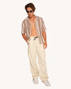 Nomad Soul Short Sleeve Button Up -I Hear Raves Nomad Soul Short Sleeve Button Up Full