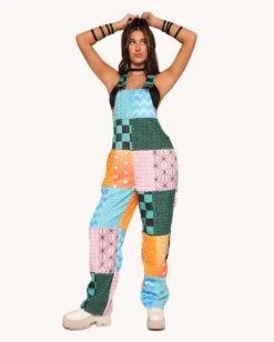 Otaku Patchwork Overalls