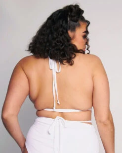 Party's Here Recycled Fabric Top - White -I Hear Raves Party s Here Recycled Fabric Top White C1 Back