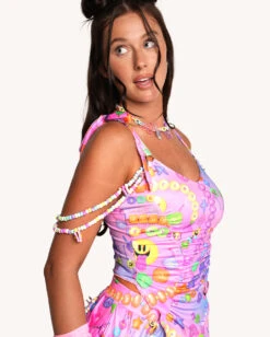 Pixxie Stixx X IHR Kandi Trip Top 16 Pixxie Stixx X IHR Kandi Trip Top -I Hear Raves Pixxie Stixx x iHR Kandi Trip Top Side 47629670 3d7e 462a 9809 c60fbaf8ec34