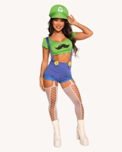 Player 2 Baddie Costume -I Hear Raves Player 2 Baddie Costume Full