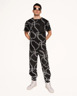 Power Surge Silver Reflective Men's Pants -I Hear Raves Power Surge Silver Reflective Chain Men s Tee Full fce01dee f7c0 4d82 9c8e bbb317f05fb2