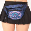 Psychedelic World Mushroom UV Reactive Fanny Pack -I Hear Raves Psychedelic World Mushroom Fanny Pack Front 24416180 3858 47e5 b9b3 8afabc284ee1