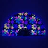 Psychodelic Daisy UV Reactive Hand Fan -I Hear Raves PsychodelicDaisyUVReactiveHandFan2
