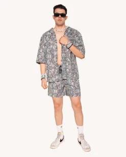 Pure Euphoria White Rainbow Reflective Shorts -I Hear Raves Pure Euphoria White Rainbow Reflective Hooded Robe Full