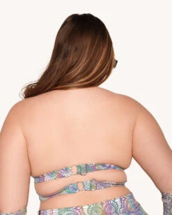 Pure Euphoria White Rainbow Reflective O-Ring Top -I Hear Raves Pure Euphoria White Rainbow Reflective O Ring Top C1 Back