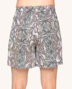 Pure Euphoria White Rainbow Reflective Shorts -I Hear Raves Pure Euphoria White Rainbow Reflective Shorts Back 3ad4845d 59e8 4ef6 8026 0724df9f5760