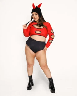 Pure Temptation Ultra Crop Top -I Hear Raves Pure Temptation Ultra Crop Top C1 Full