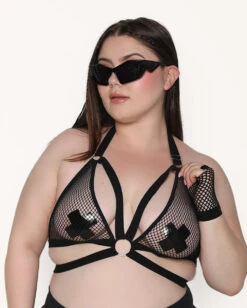 Rave On Fishnet Halter Top 10 Rave On Fishnet Halter Top -I Hear Raves Rave On Fishnet Halter Top C1 Fr